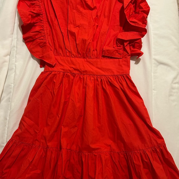 Red Ruffled Dress - Picture 2 of 2
